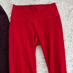 Red Fabletics leggings